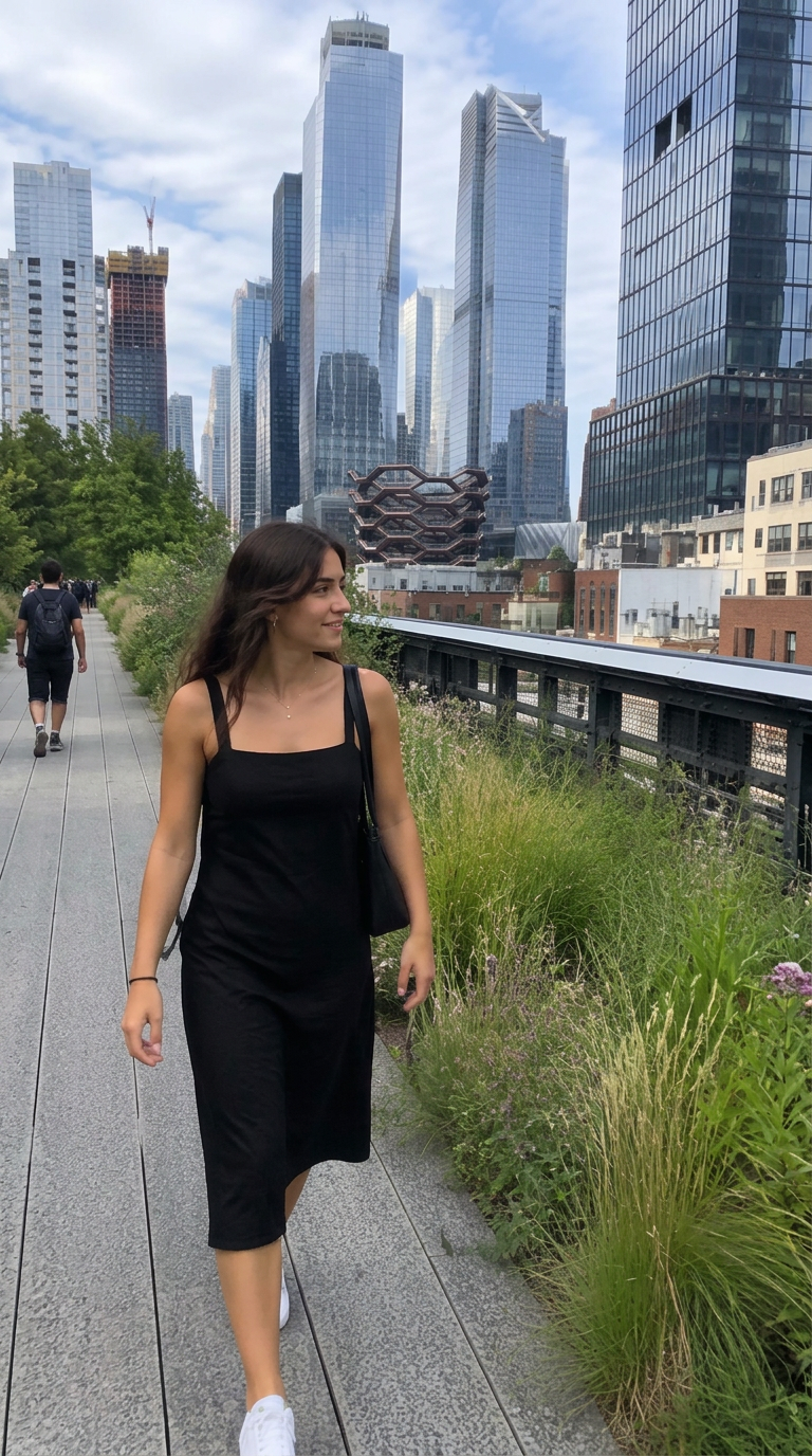 AI-generated shoot example at The High Line